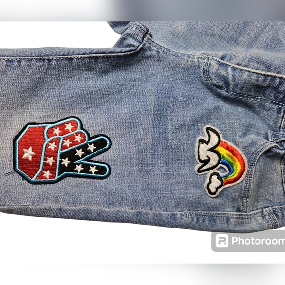 Tractr Girls Blue Jean Shorts Size 10 - Picture 3 of 5